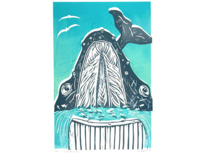 super big gulp baleen whale print